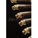 Шампуры с деревянной объемной ручкой и литьем "Саблезубый тигр"